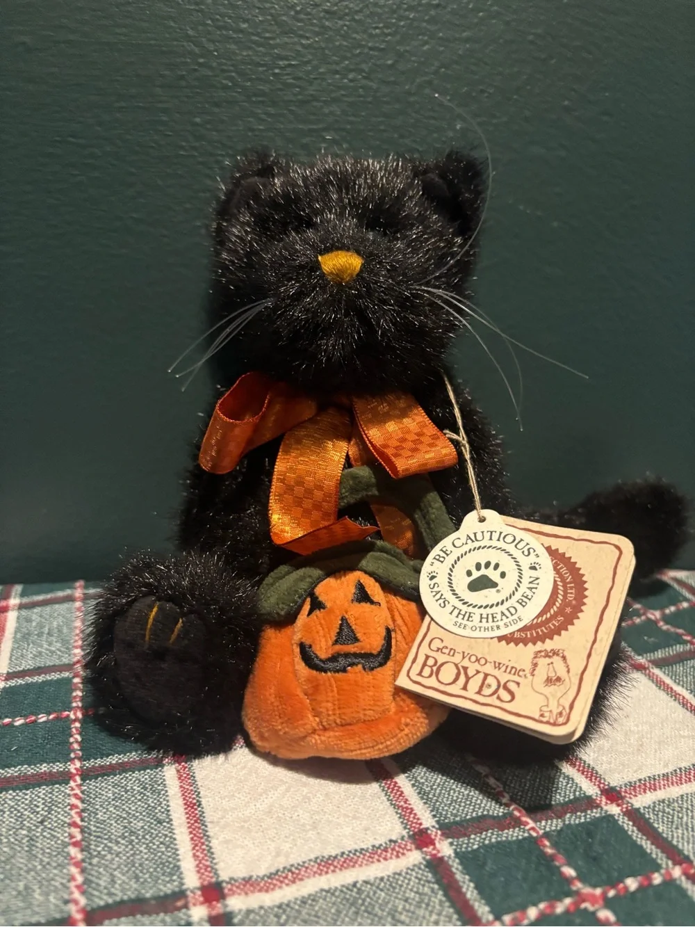 Boyd’s Bears Pepper B Scaredycat Gorgeous Plush Cat